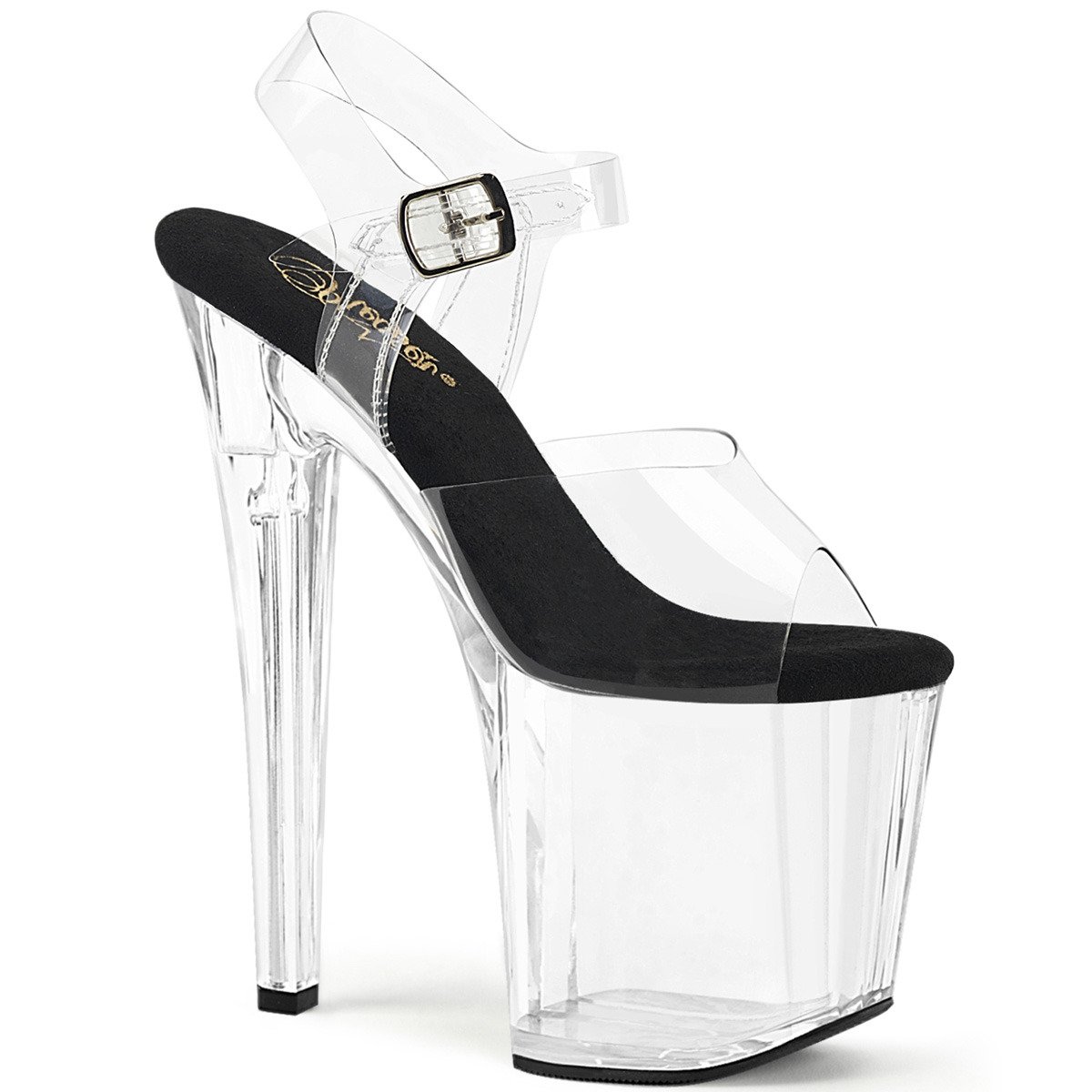 Pleaser Enchant-708 C-B/C - Black High-Platform Sandals