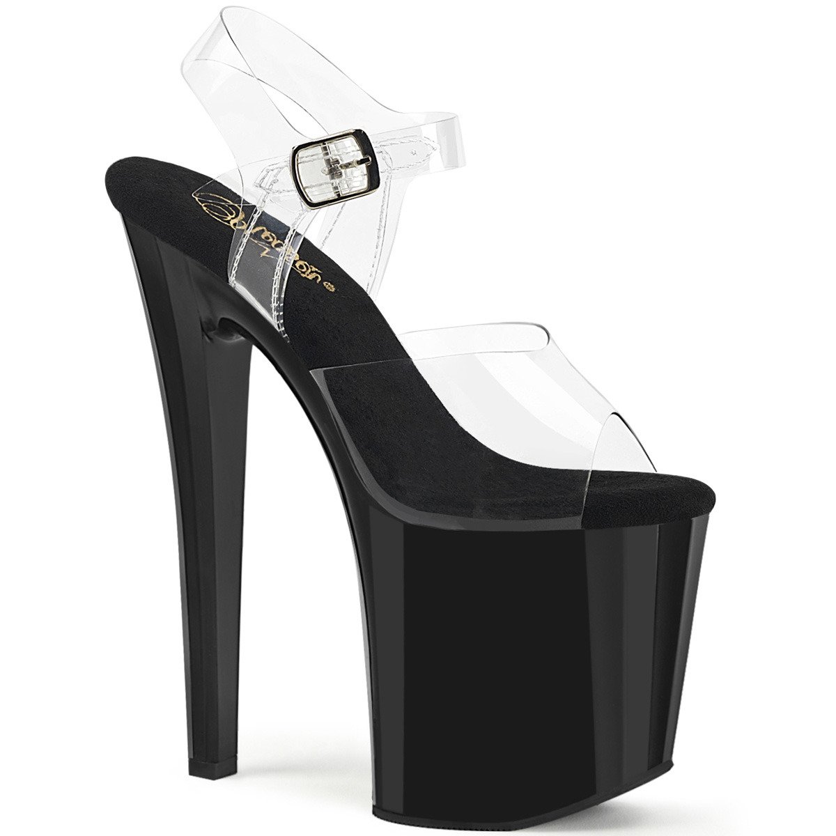 Pleaser Enchant-708 C/B - Clear High-Platform Sandals