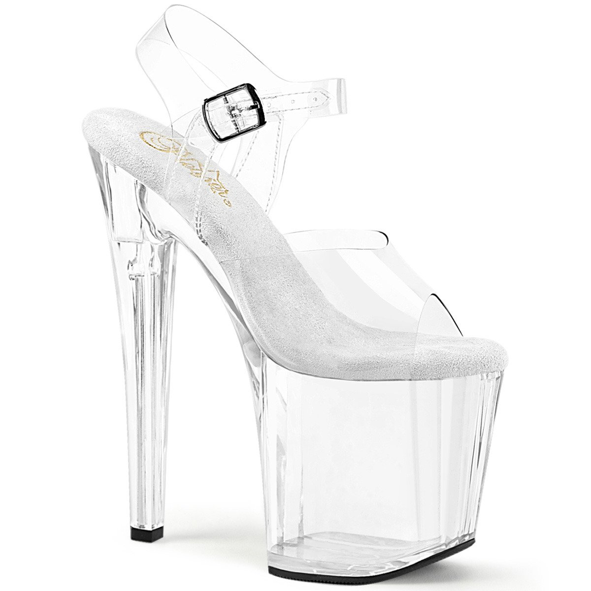 Pleaser Enchant-708 C/M - Clear High-Platform Sandals