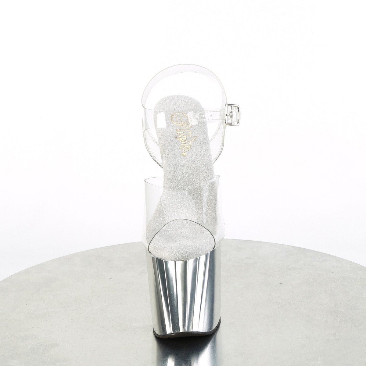 Pleaser Enchant-708 C/SCH - Clear High-Platform Sandals