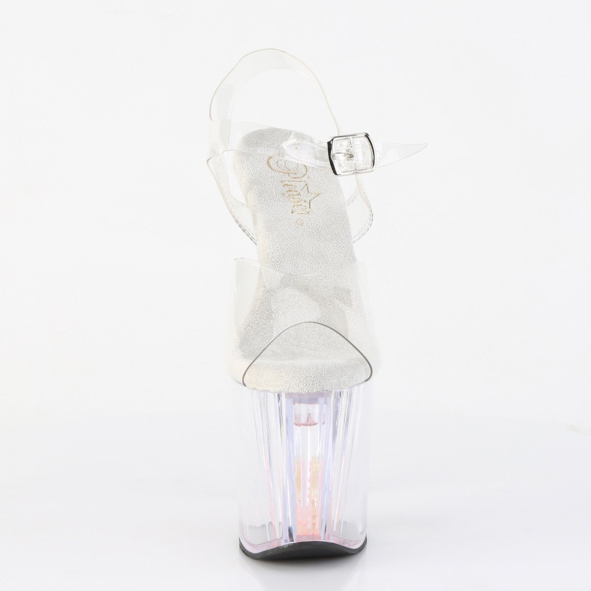 Pleaser Enchant-708AQUA-01 C/C-BP - Clear High-Platform Sandals