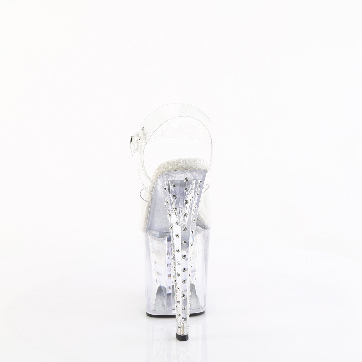 Pleaser Enchant-708RS C/M - Clear High-Platform Sandals
