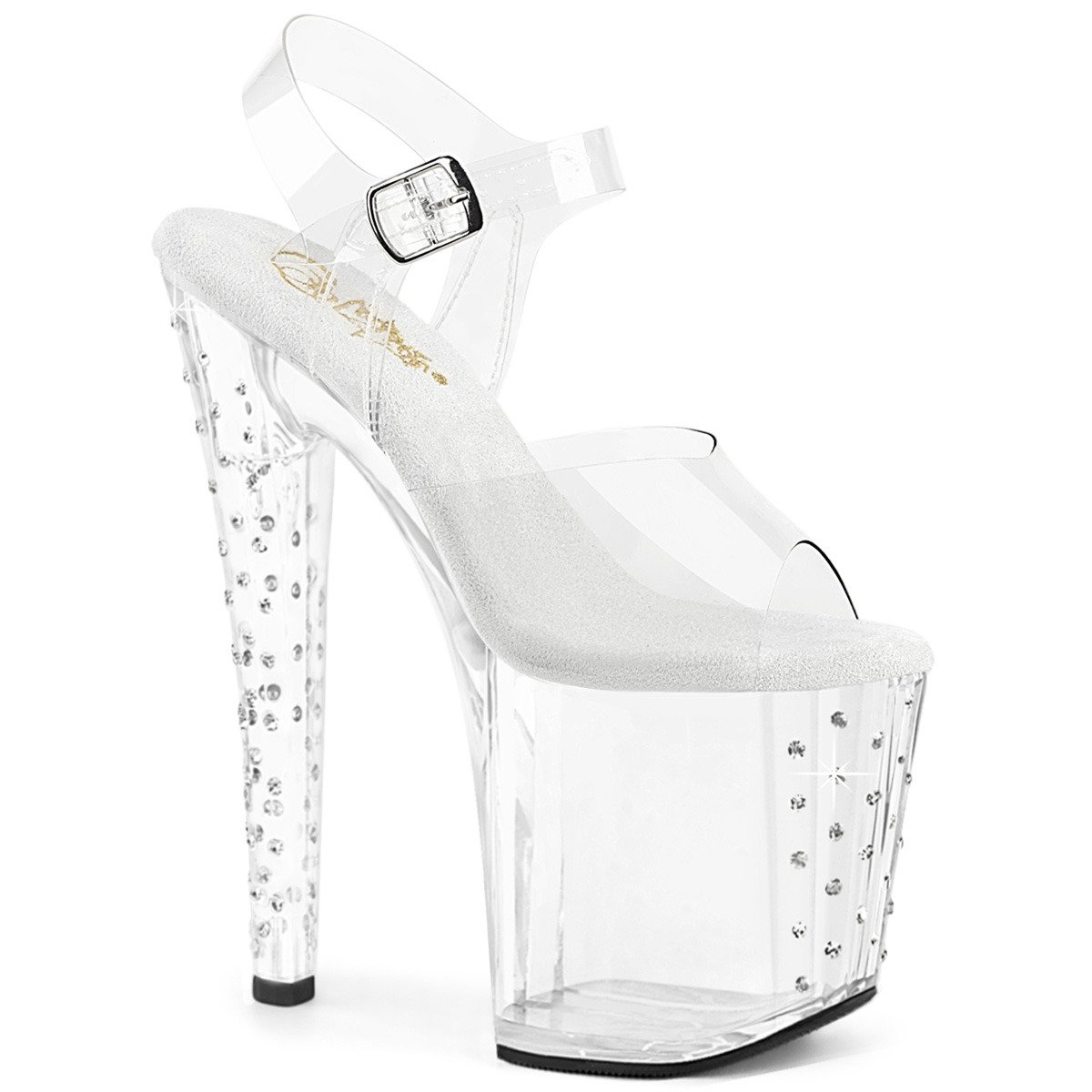 Pleaser Enchant-708RS C/M - Clear High-Platform Sandals
