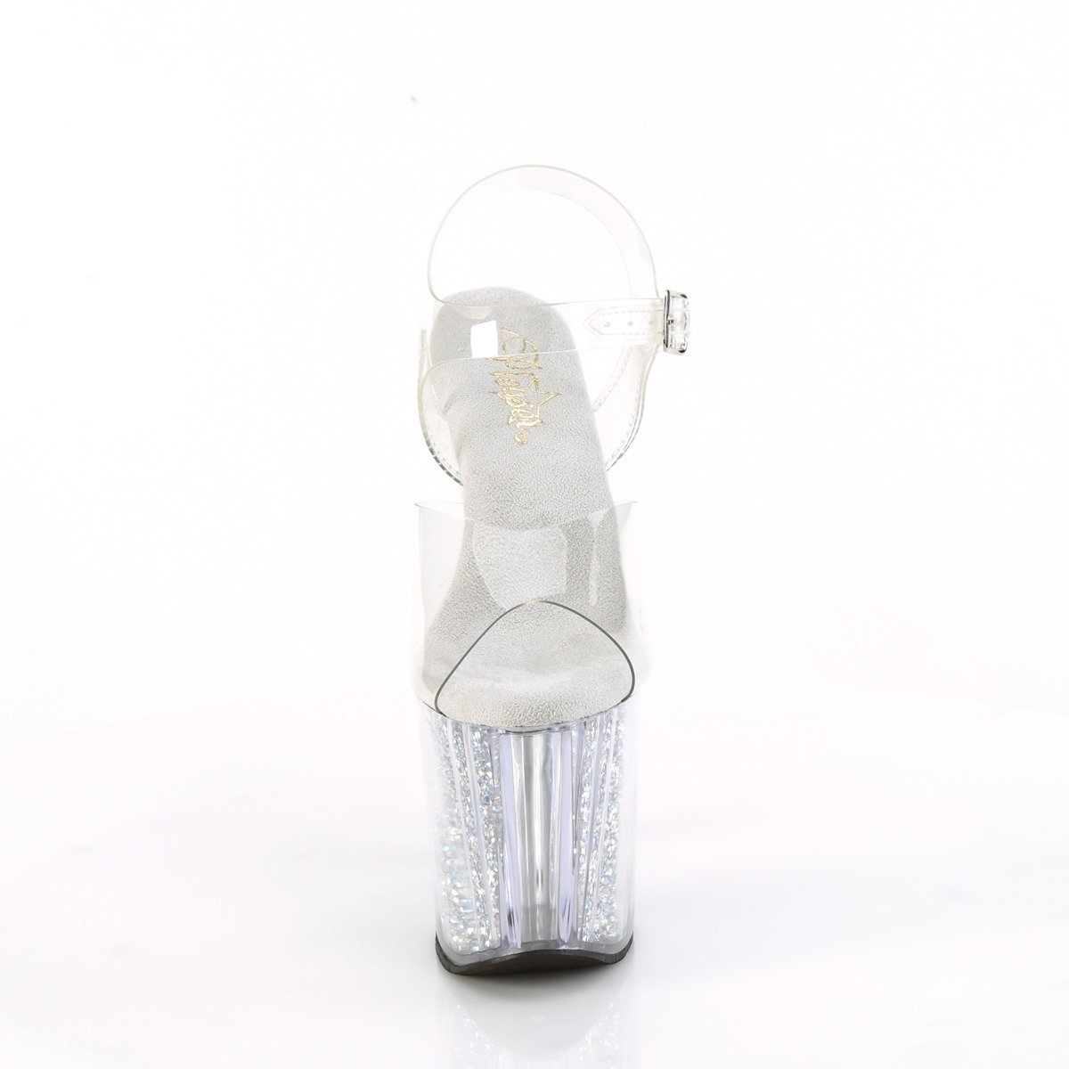 Pleaser Enchant-708RSI C/C-SRS - Clear High-Platform Sandals