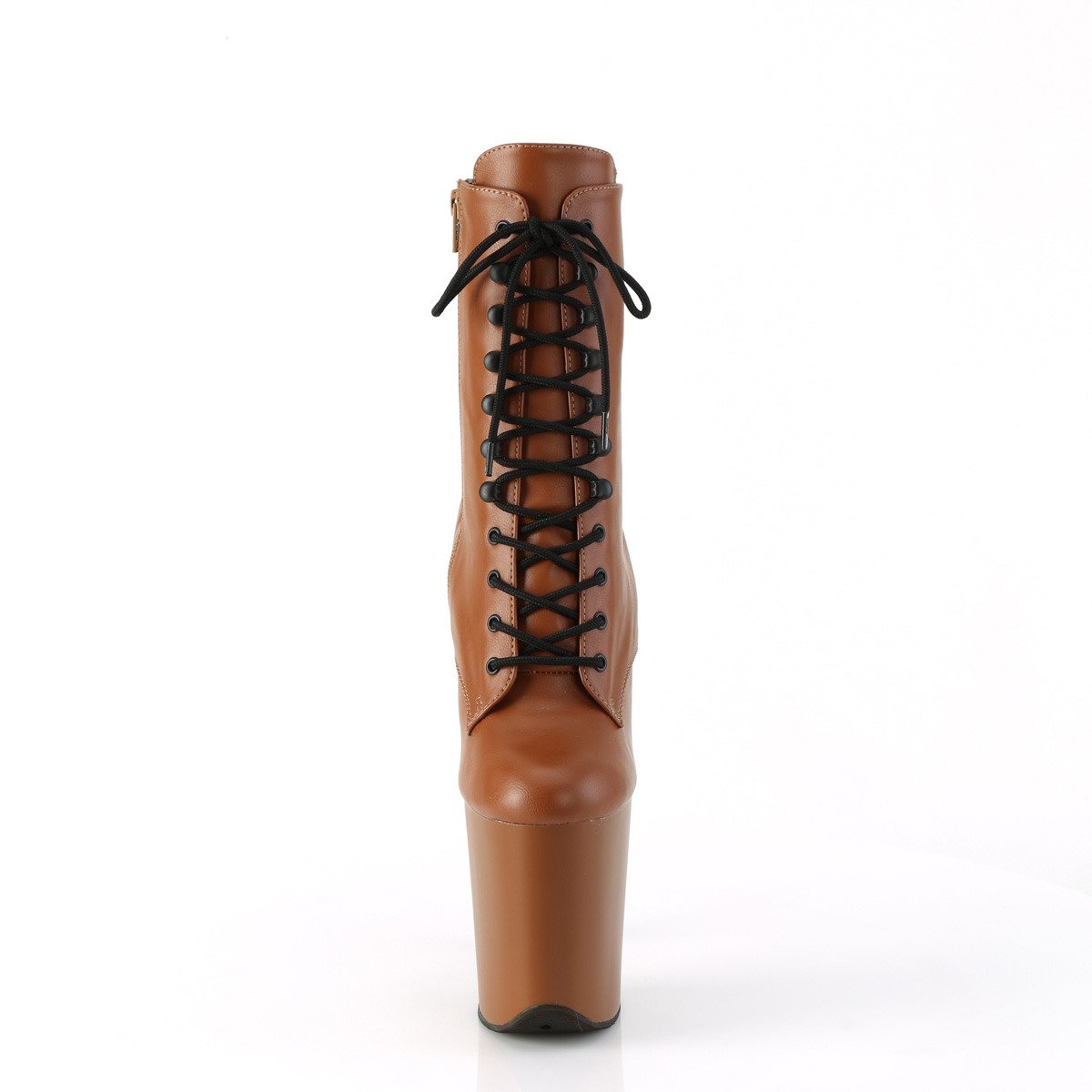 Pleaser Flamingo-1020 CAMLPU/M - Brown High-Platform Ankle Boots
