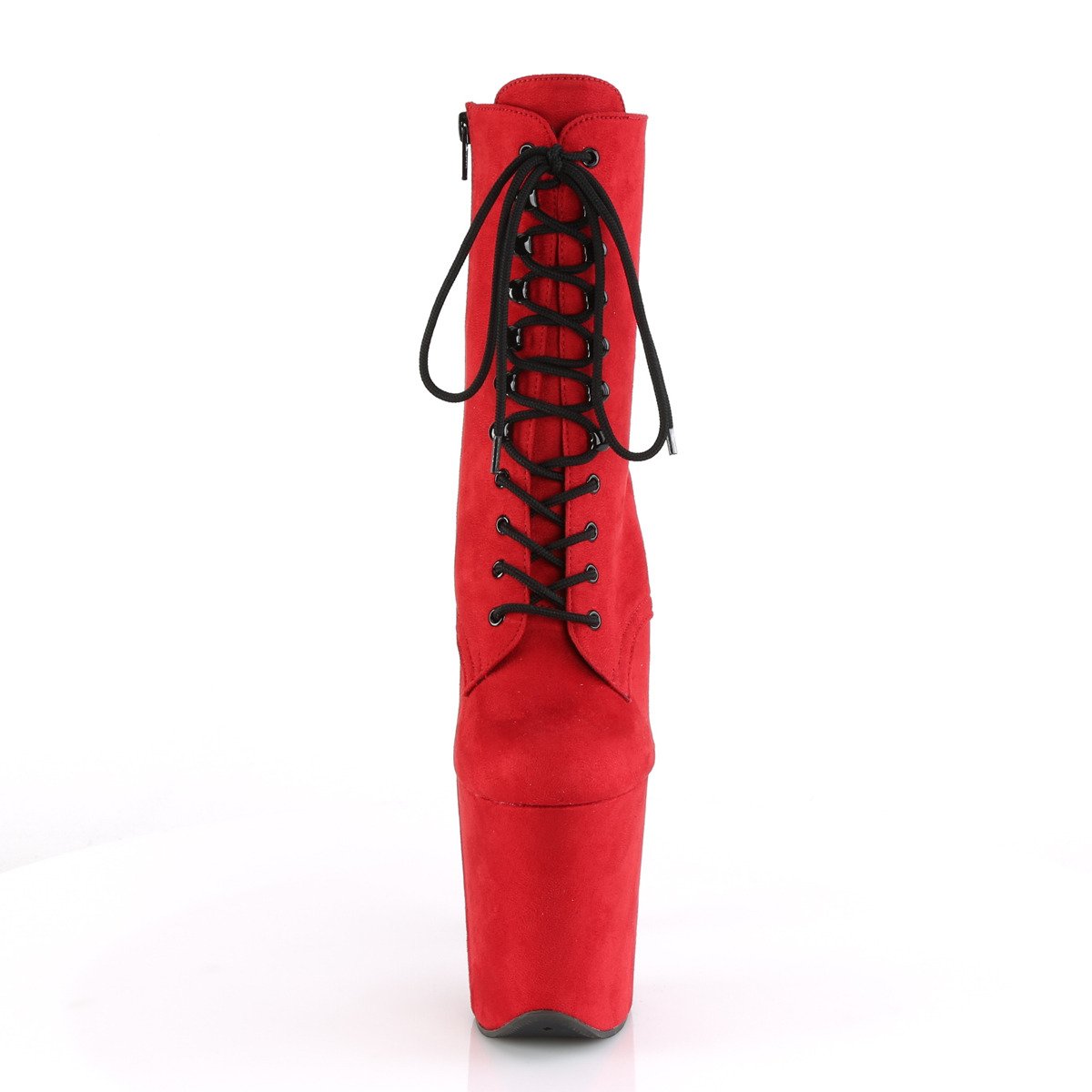 Pleaser Flamingo-1020FS RFS/M - Red High-Platform Ankle Boots