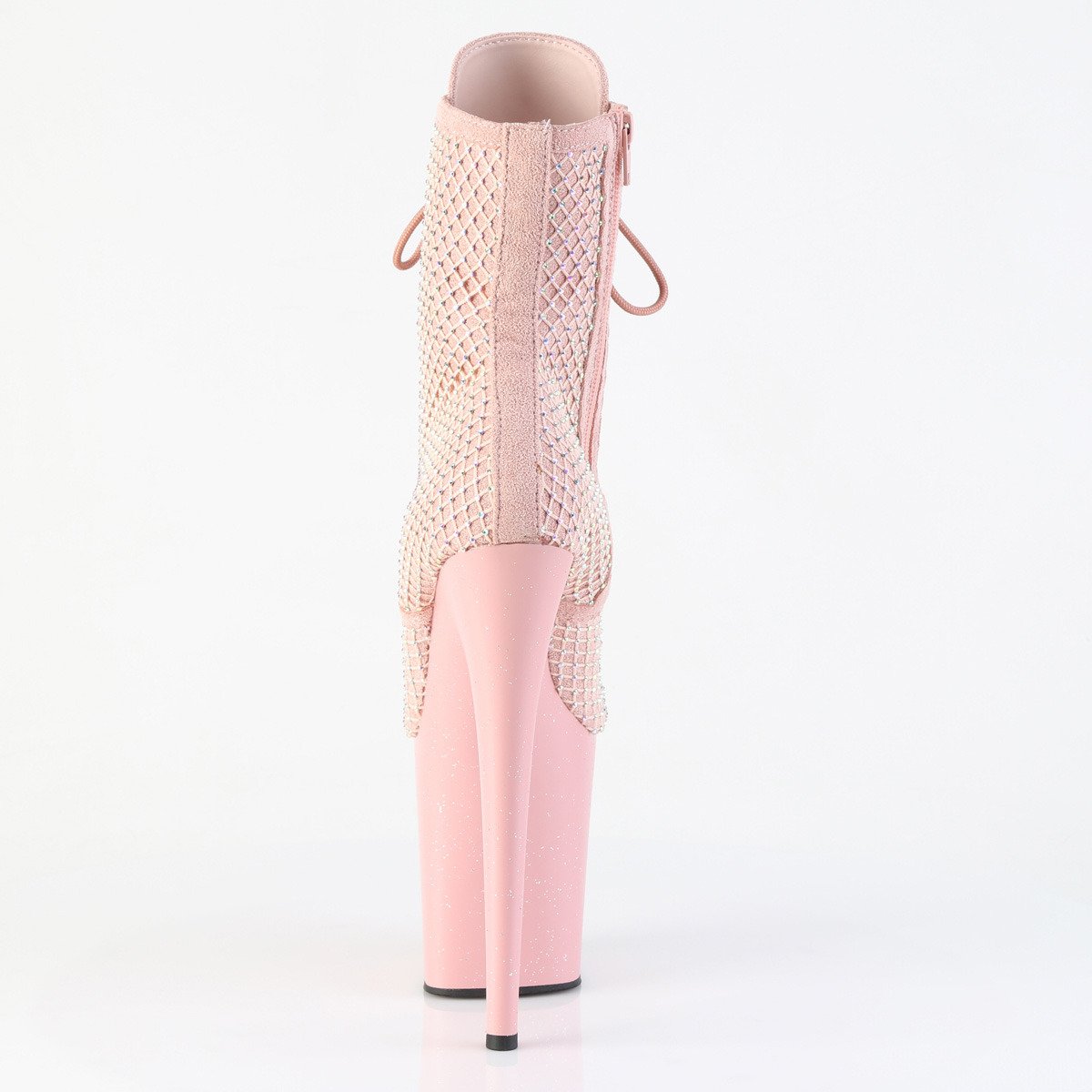 Pleaser Flamingo-1020RM SALFS/M - Pink High-Platform Ankle Boots