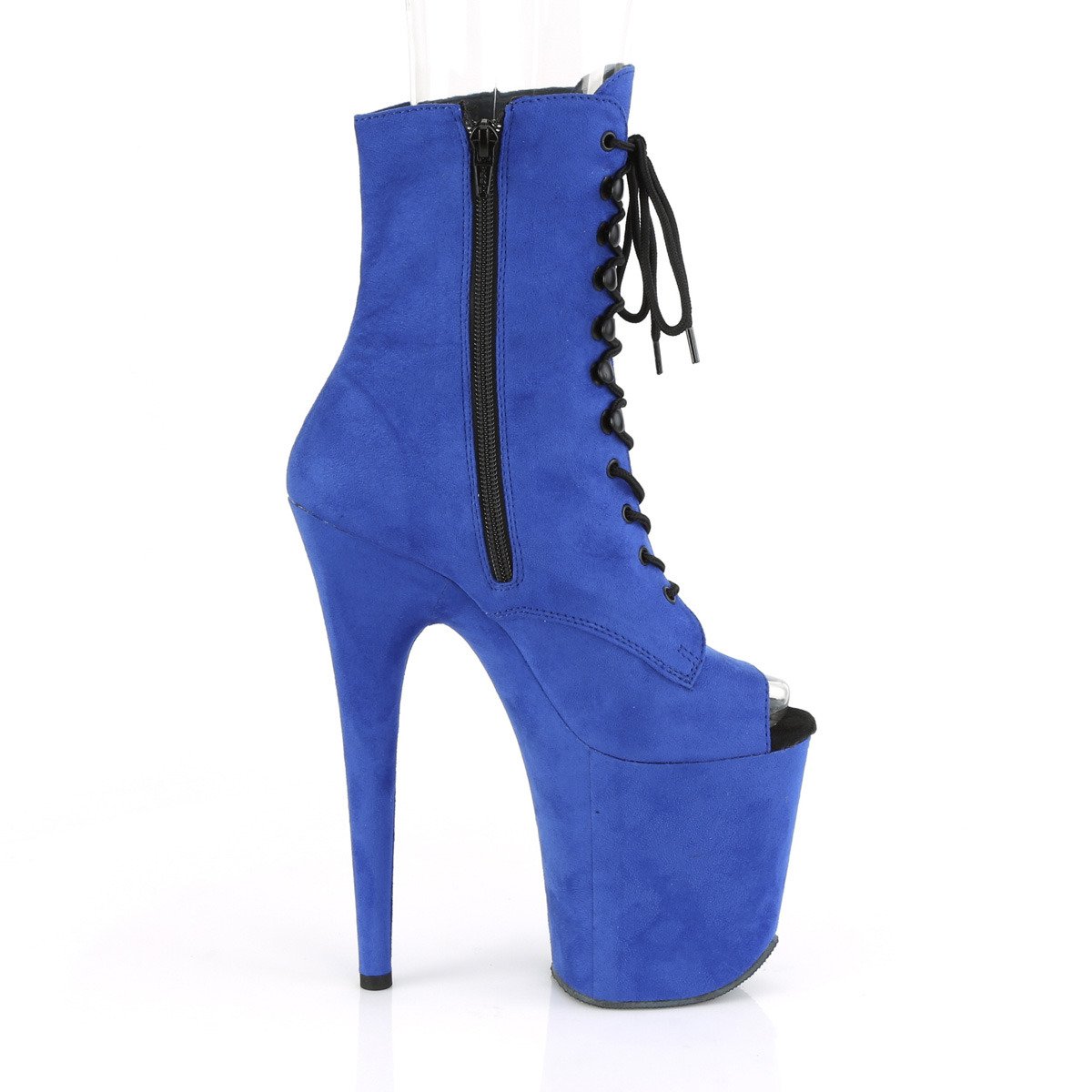 Pleaser Flamingo-1021FS RYBLFS/M - Blue High-Platform Ankle Boots
