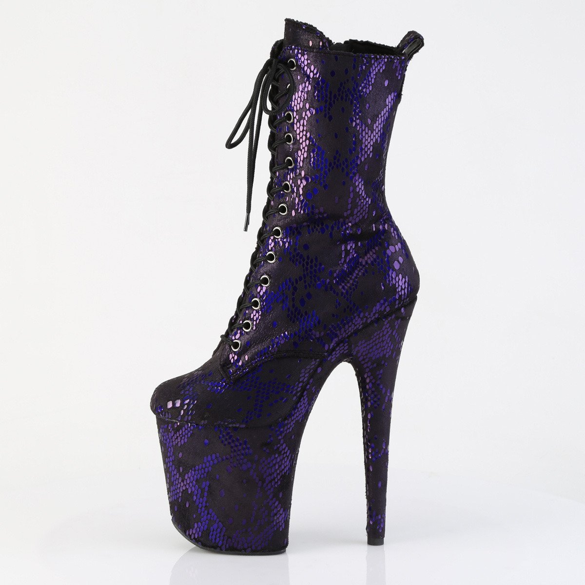 Pleaser Flamingo-1040SPF BLMFA/M - Violet High-Platform Ankle Boots
