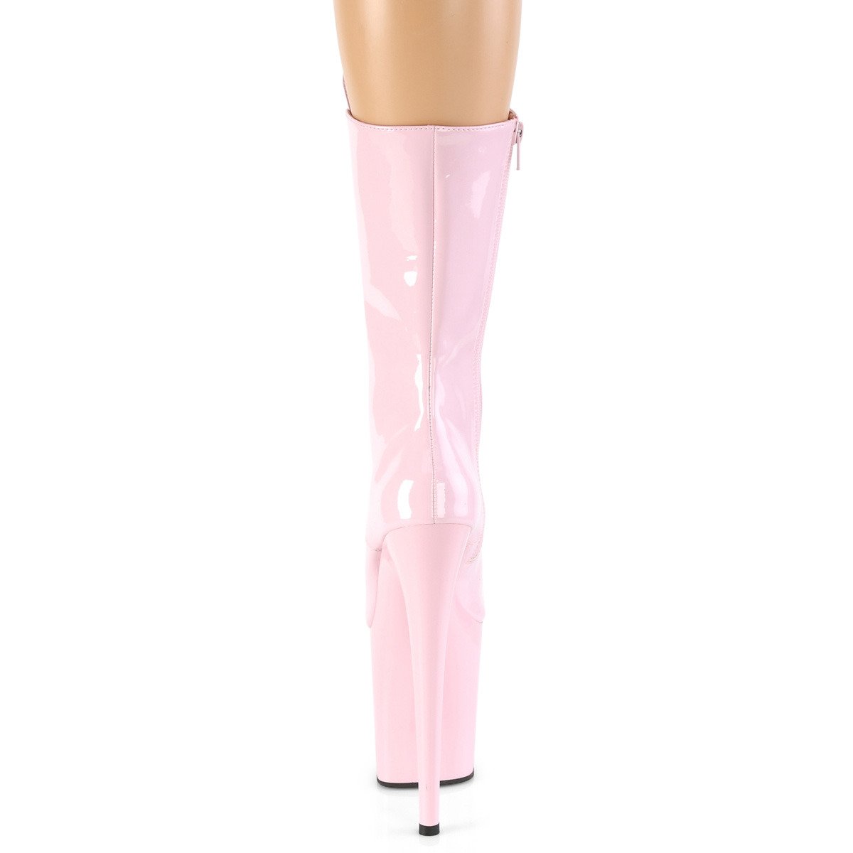 Pleaser Flamingo-1050 BP/M - Shiny Pink High-Platform Ankle Boots