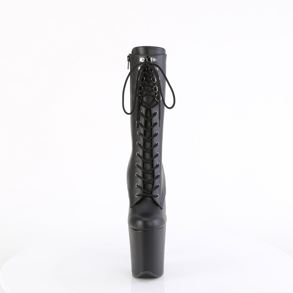 Pleaser Flamingo-1054 BPU/M - Black High-Platform Ankle Boots