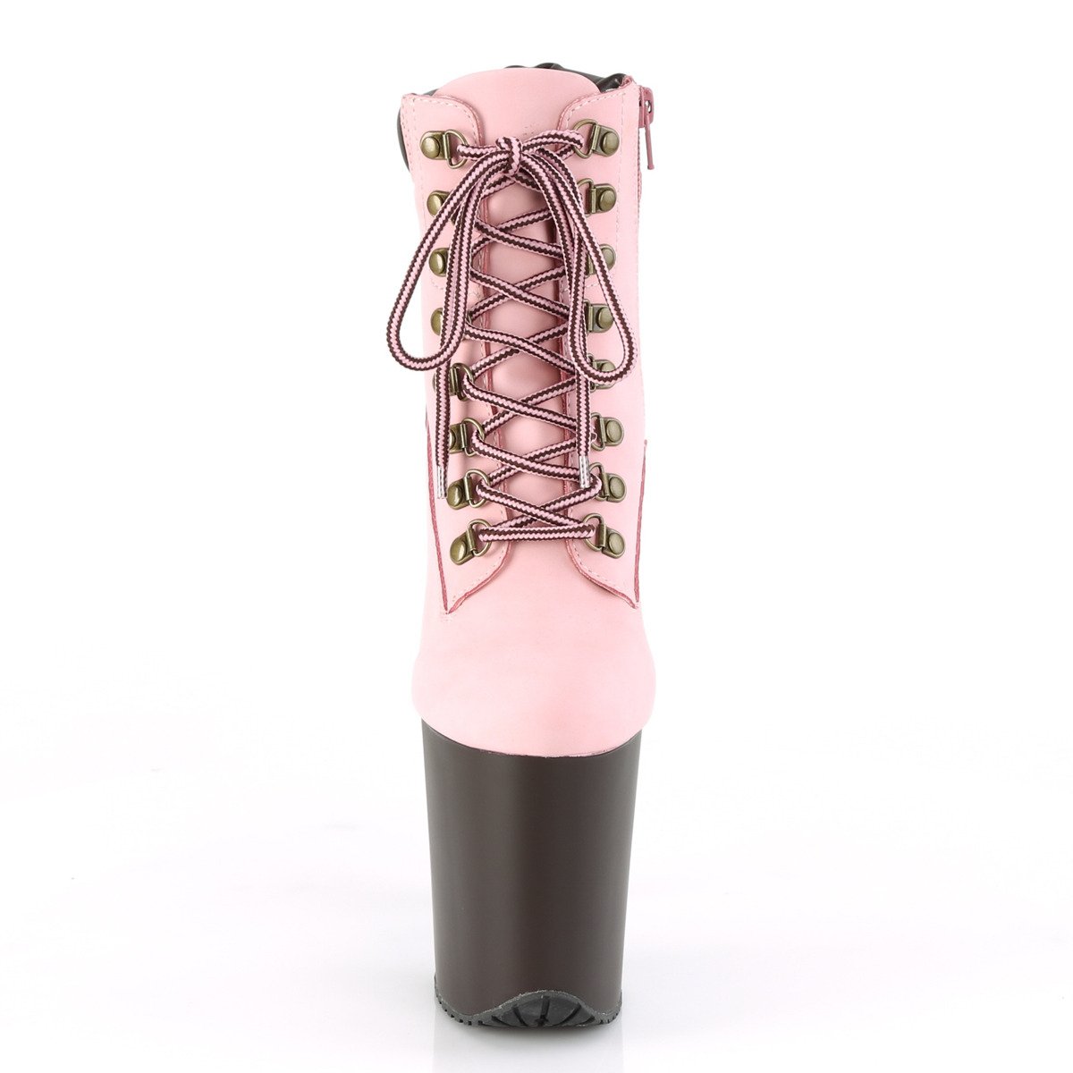 Pleaser Flamingo-800TL-02 BPNB/DB - Pink High-Platform Ankle Boots