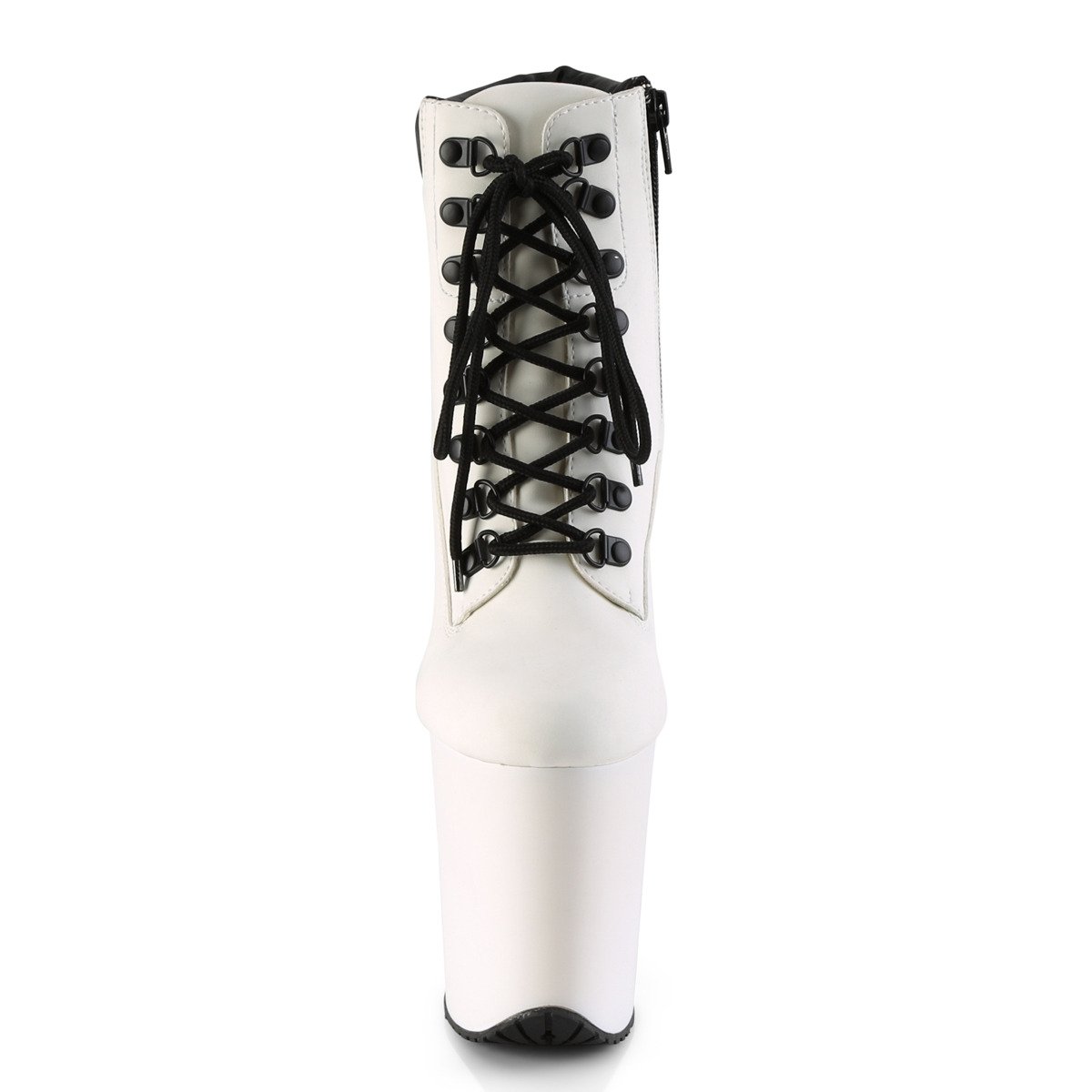 Pleaser Flamingo-800TL-02 WNB/M - White High-Platform Ankle Boots