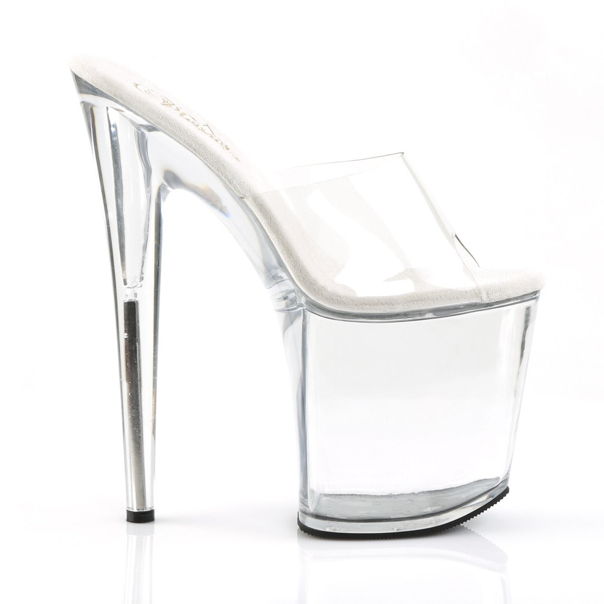 Pleaser Flamingo-801 C/M - Clear High-Platform Sandals