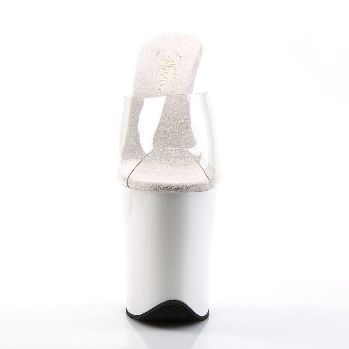 Pleaser Flamingo-801 C/W - Clear High-Platform Sandals