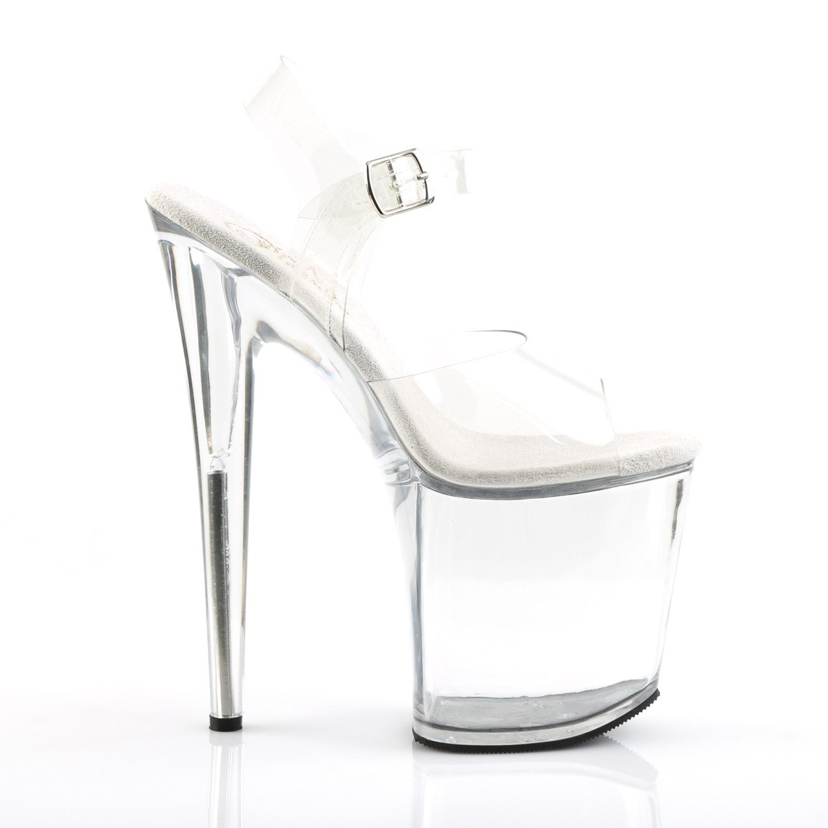 Pleaser Flamingo-808 C/M - Clear High-Platform Sandals