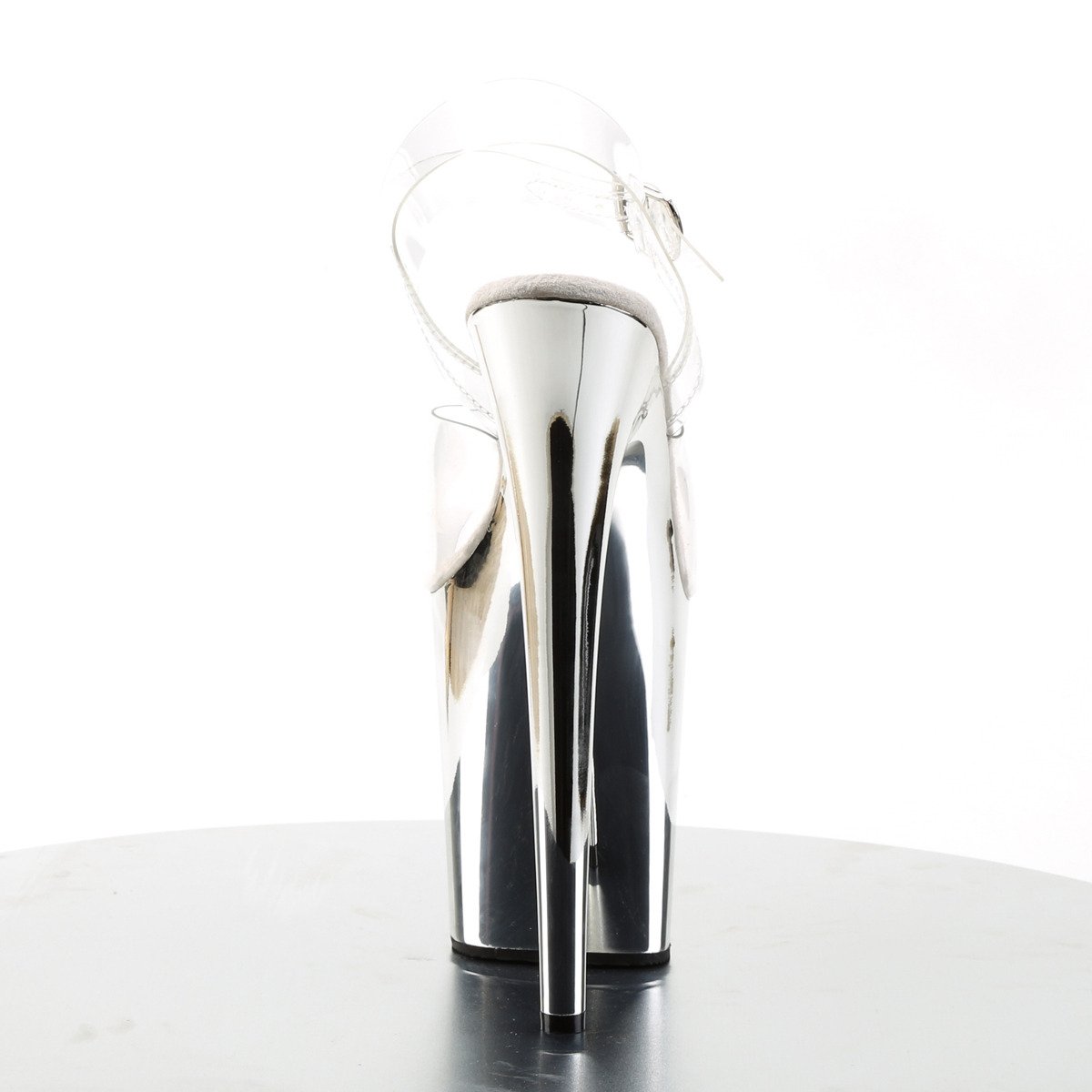 Pleaser Flamingo-808 C/SCH - Clear High-Platform Sandals