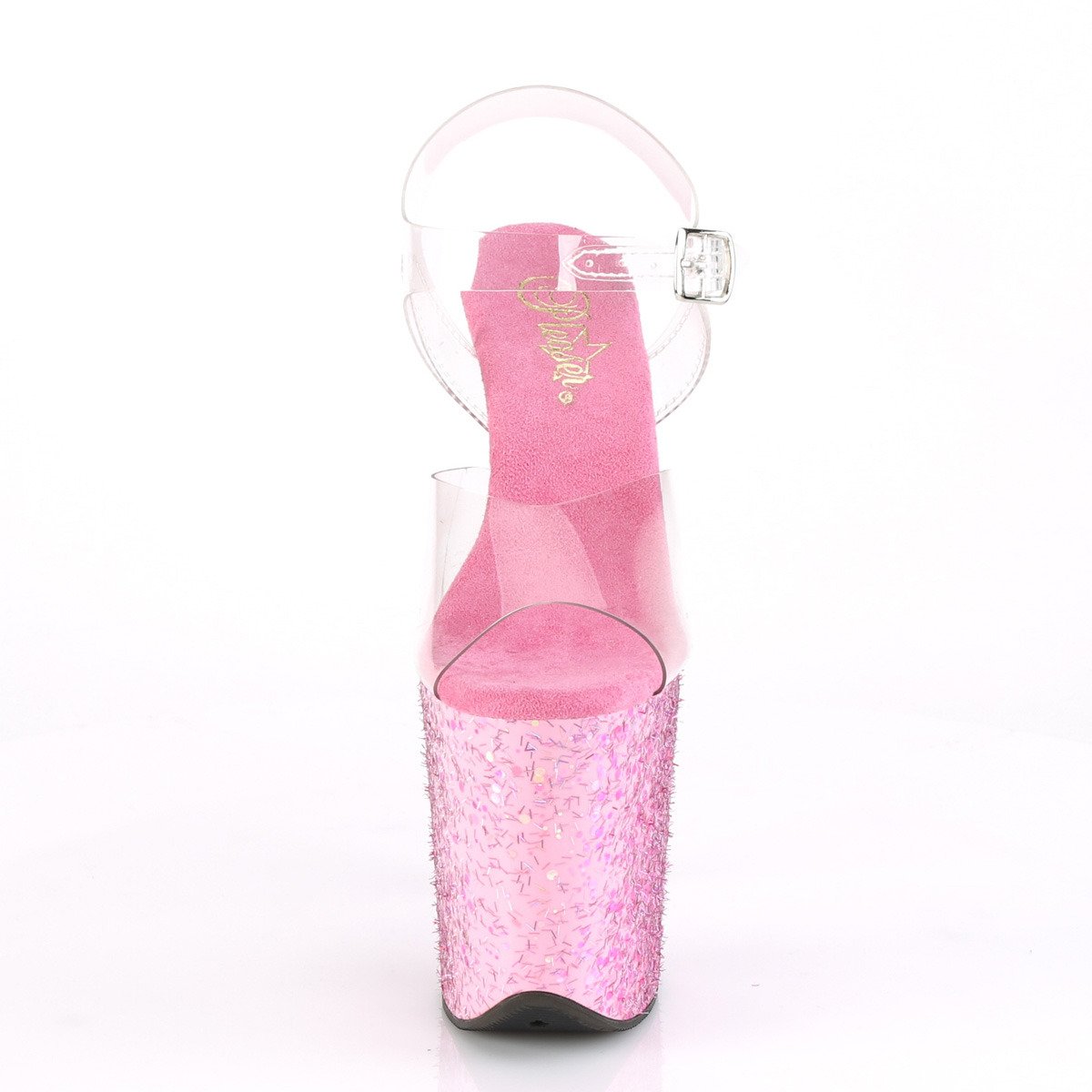 Pleaser Flamingo-808CF C/PN - Clear High-Platform Sandals