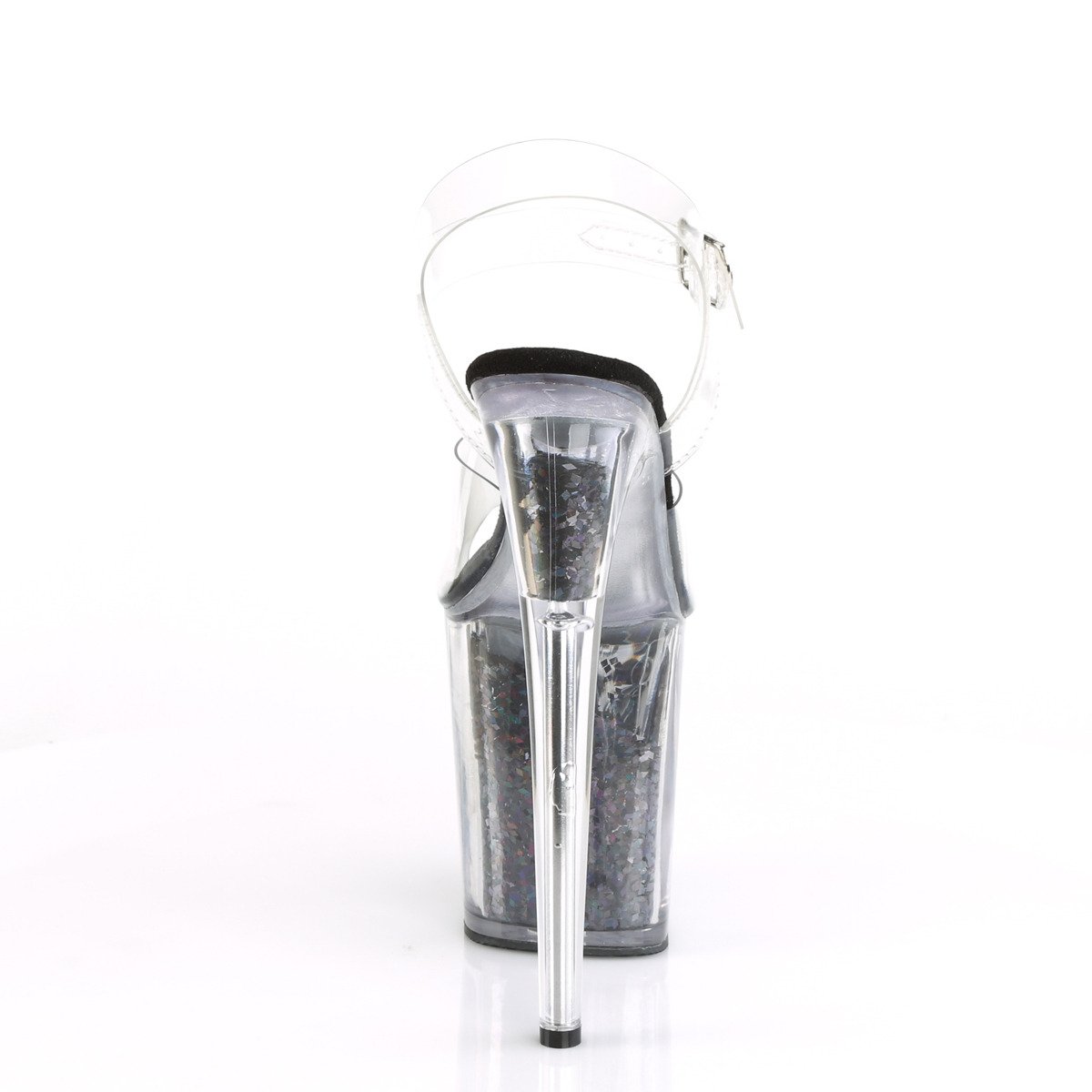 Pleaser Flamingo-808GF C/BMCG - Clear High-Platform Sandals