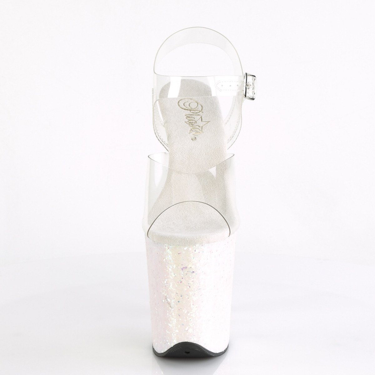 Pleaser Flamingo-808LG C/OPG - Clear High-Platform Sandals