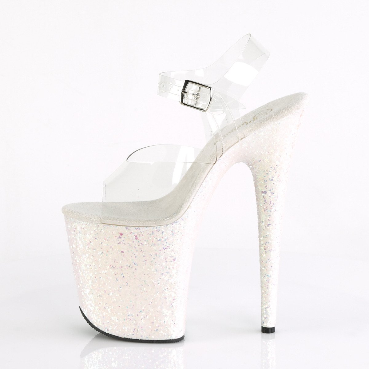 Pleaser Flamingo-808LG C/OPG - Clear High-Platform Sandals