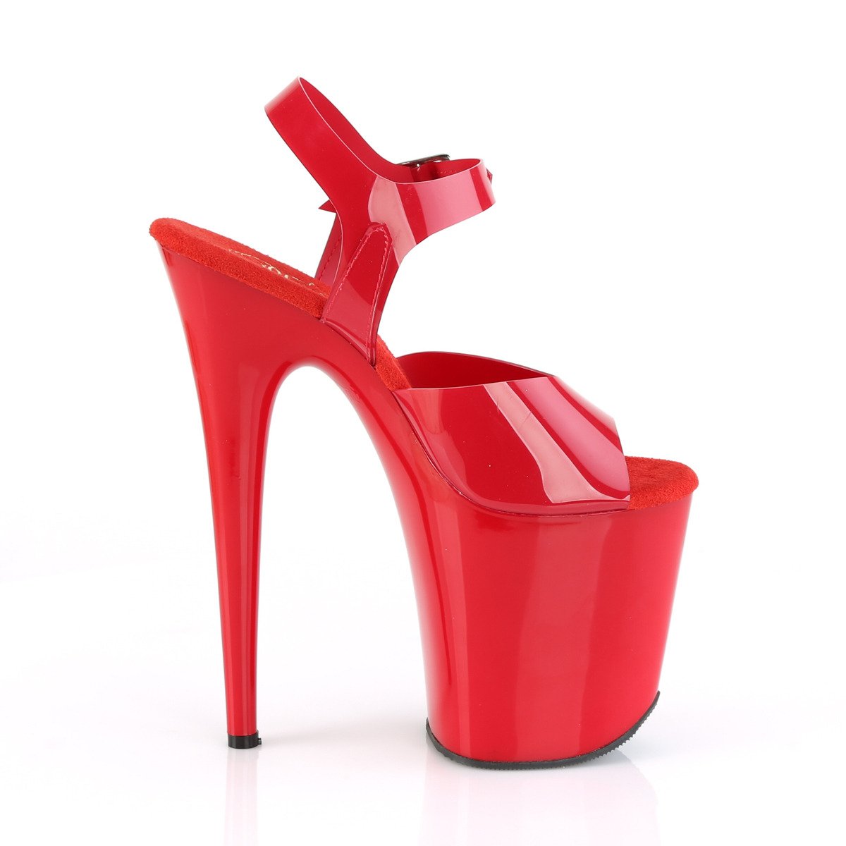 Pleaser Flamingo-808N RTPU/M - Red High-Platform Sandals