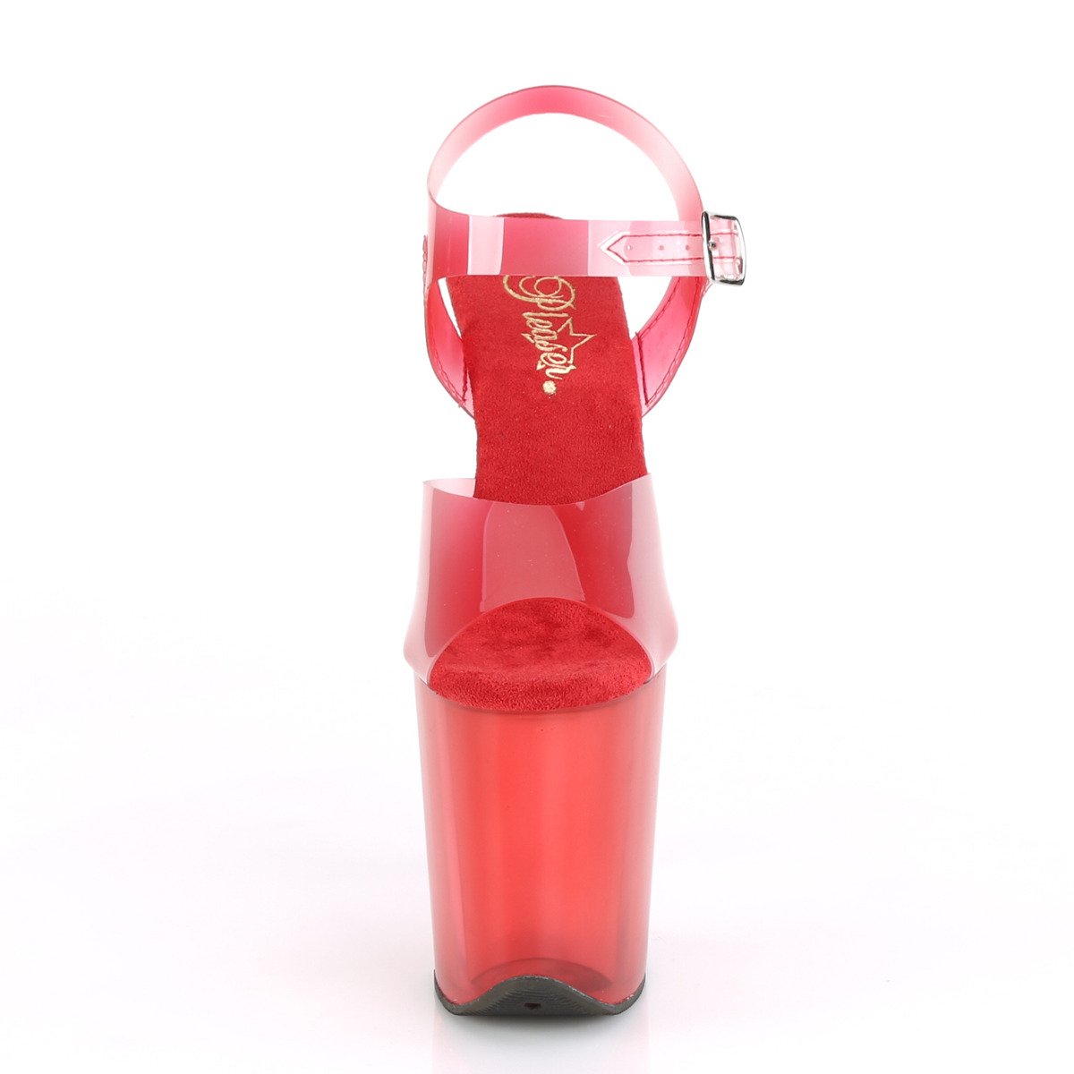Pleaser Flamingo-808N-T RTPU/RT - Red High-Platform Sandals