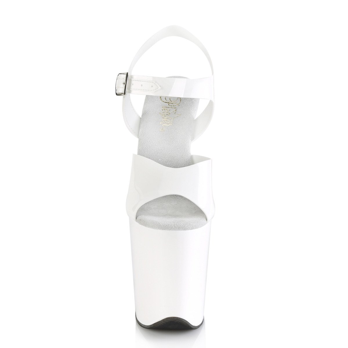 Pleaser Flamingo-808N WTPU/M - White High-Platform Sandals