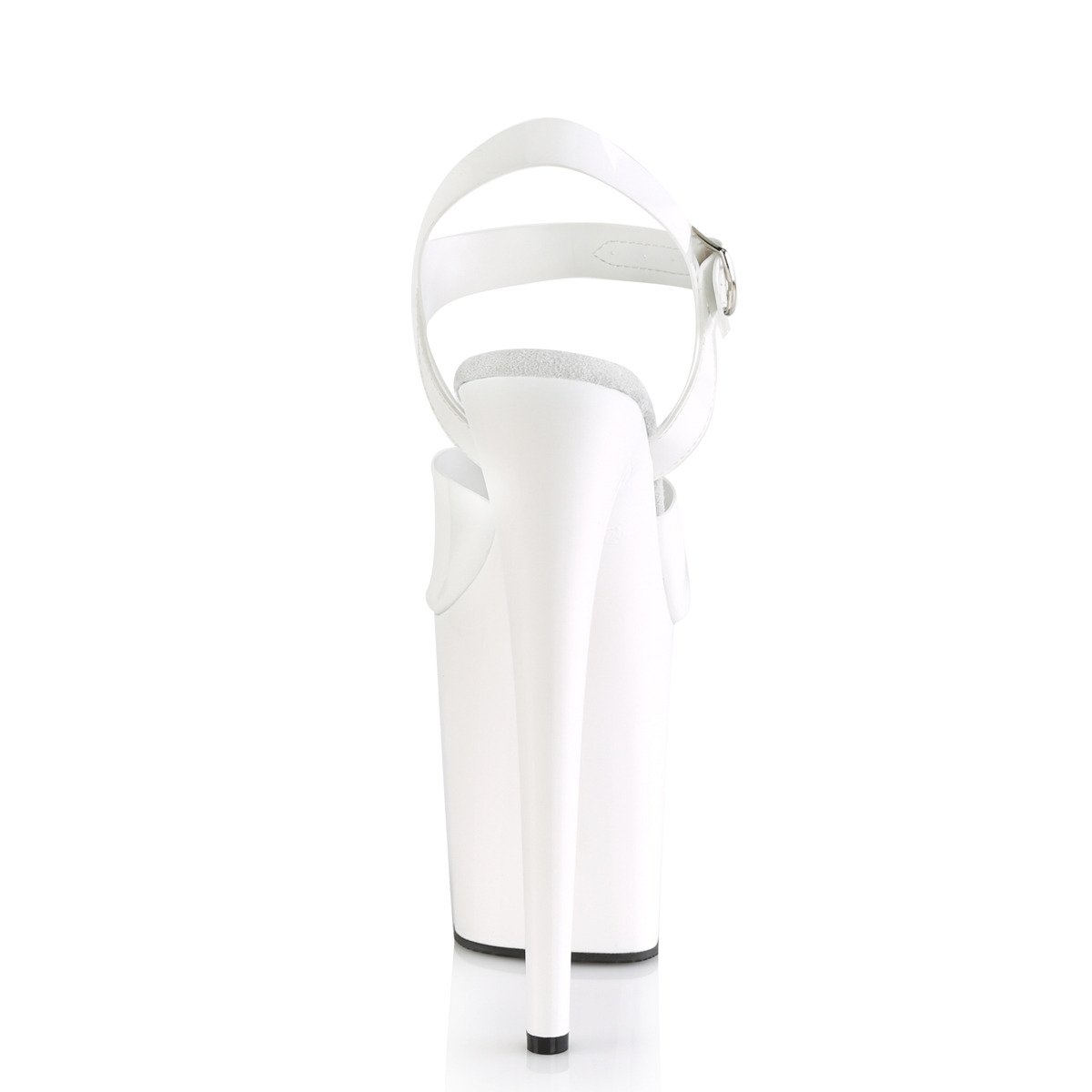 Pleaser Flamingo-808N WTPU/M - White High-Platform Sandals