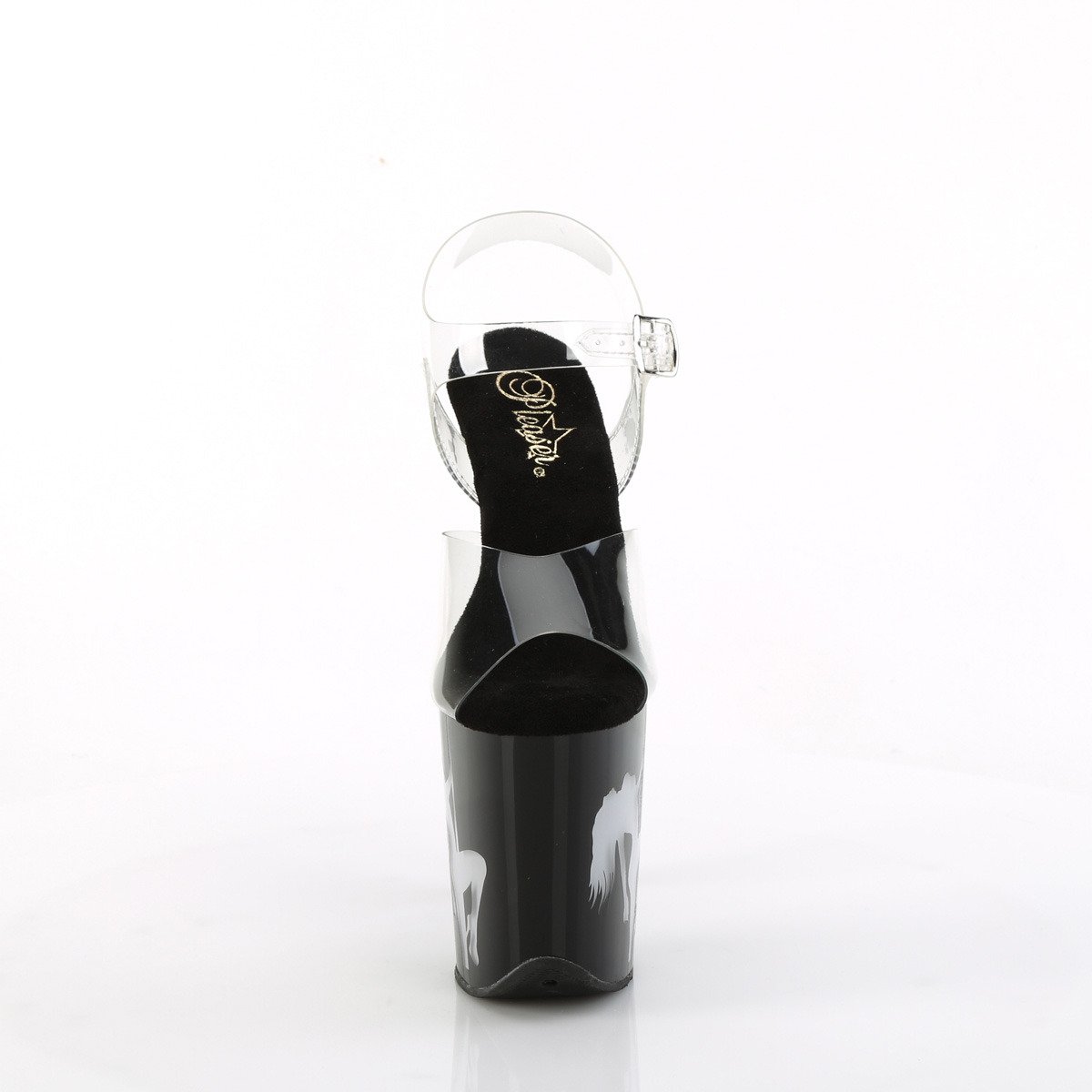 Pleaser Flamingo-808NLSG C/B-MC - Clear Illuminating High-Platform Sandals