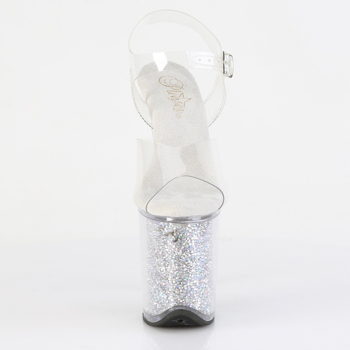 Pleaser Flamingo-808RSI C/C-SRS - Clear High-Platform Sandals