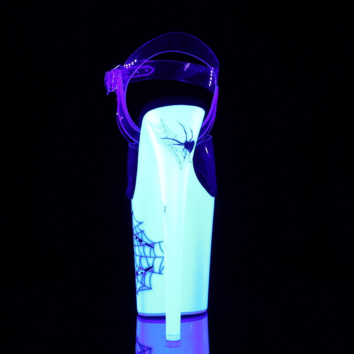 Pleaser Flamingo-808SW C/NW - Clear High-Platform Sandals