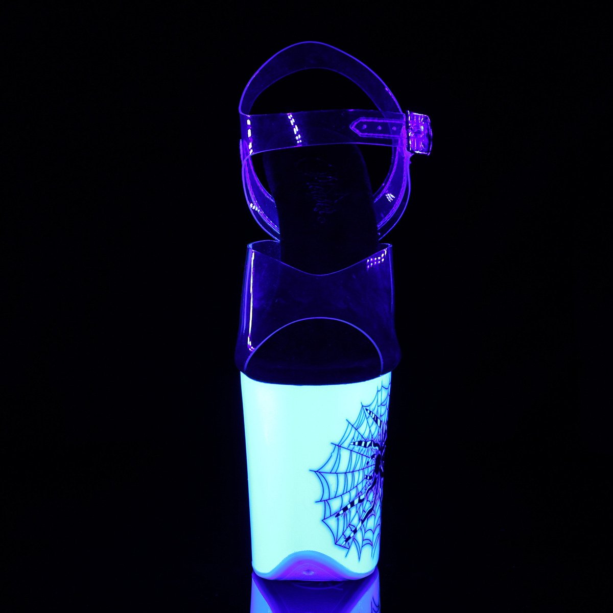 Pleaser Flamingo-808SW C/NW - Clear High-Platform Sandals