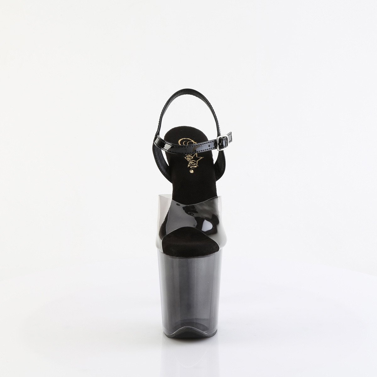 Pleaser Flamingo-808T-1 SK-B/B-C - Clear High-Platform Sandals