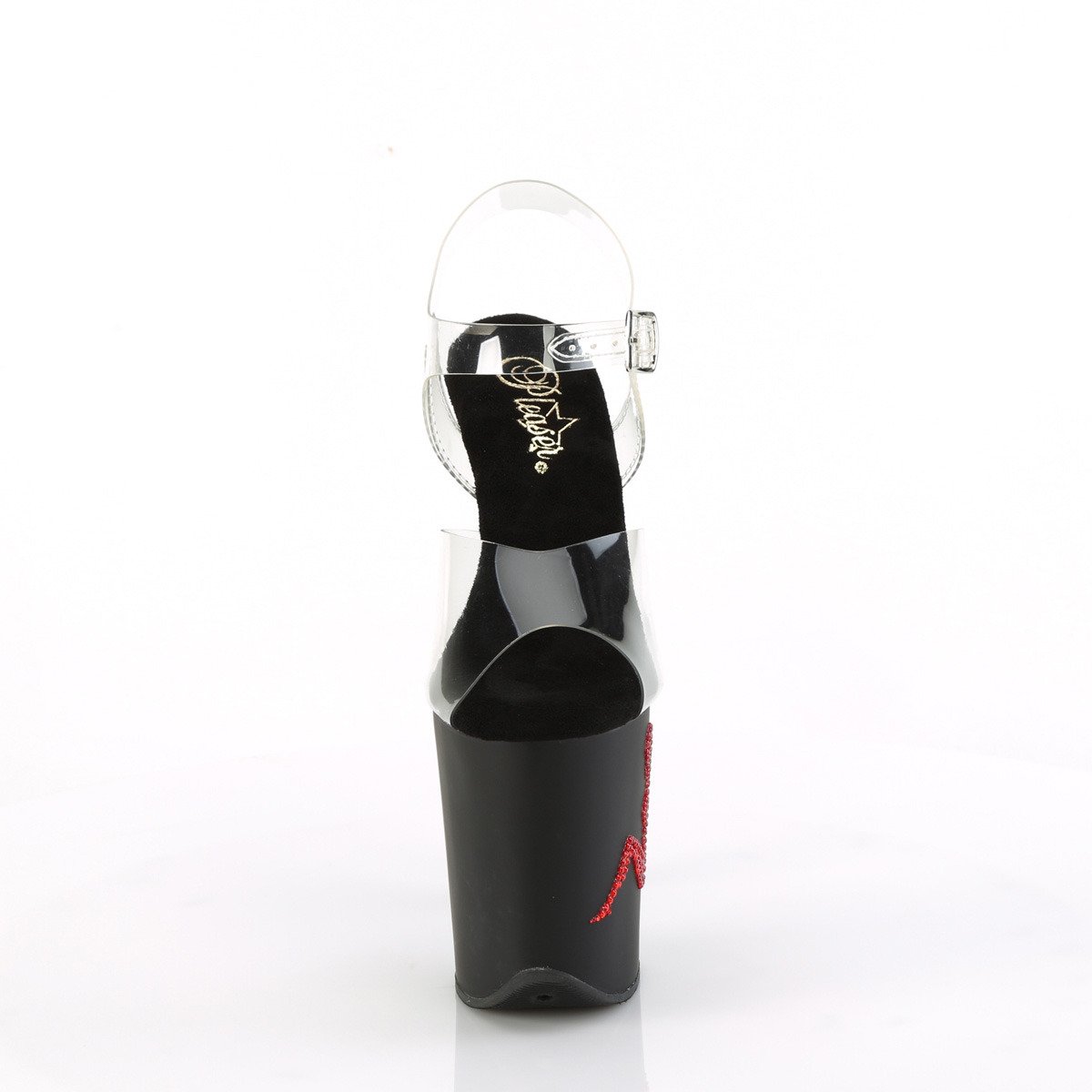 Pleaser Flamingo-808TGRS C/B-R - Clear High-Platform Sandals