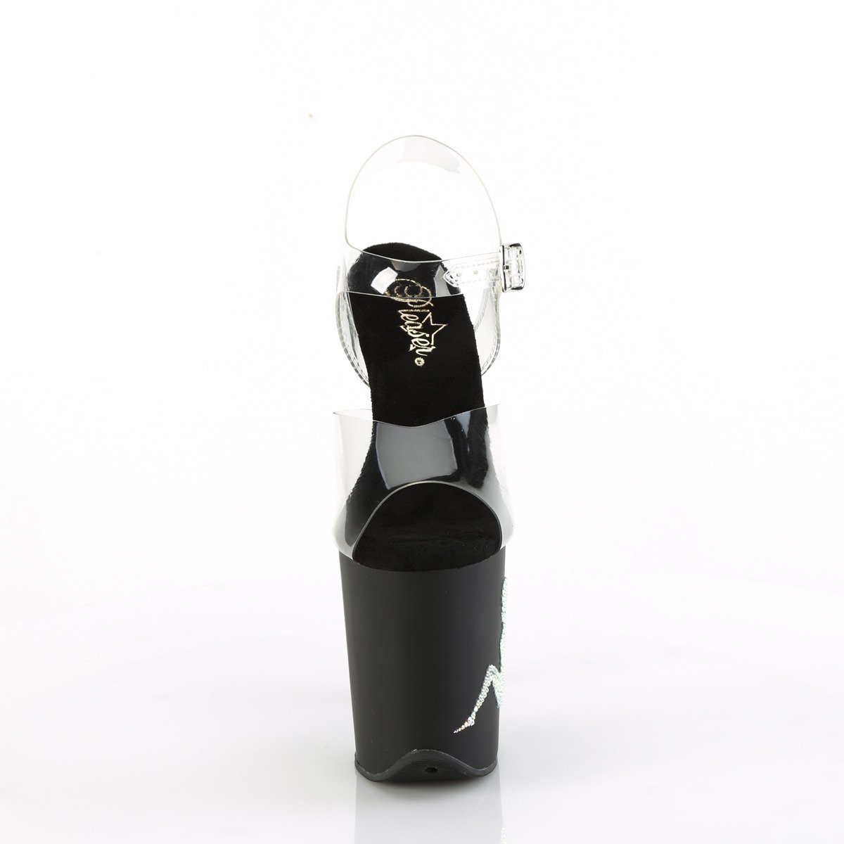 Pleaser Flamingo-808TGRS C/B-S - Clear High-Platform Sandals