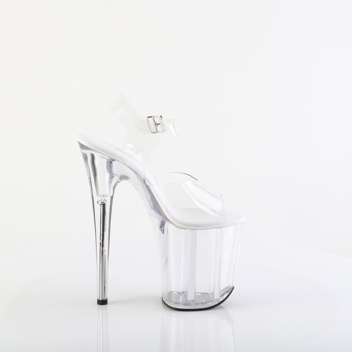 Pleaser Flamingo-808VL C/M - Clear High-Platform Sandals