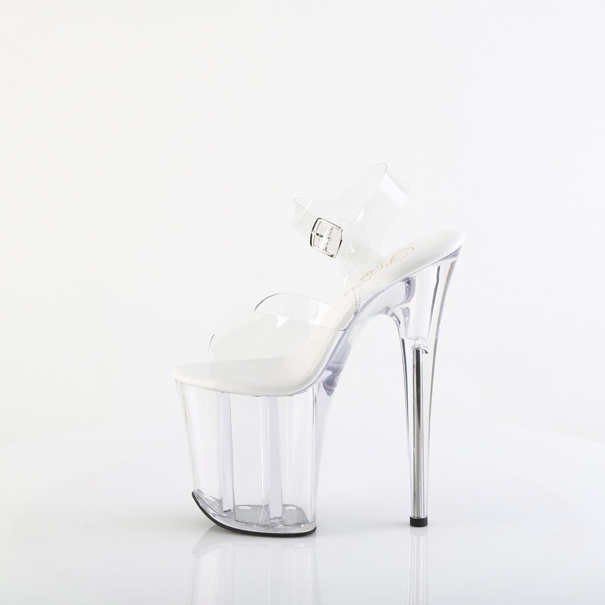 Pleaser Flamingo-808VL C/M - Clear High-Platform Sandals