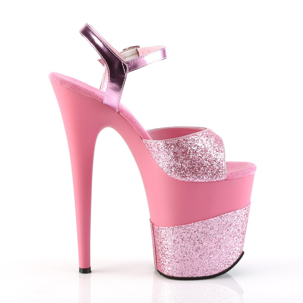 Pleaser Flamingo-809-2G PNG/M - Pink High-Platform Sandals
