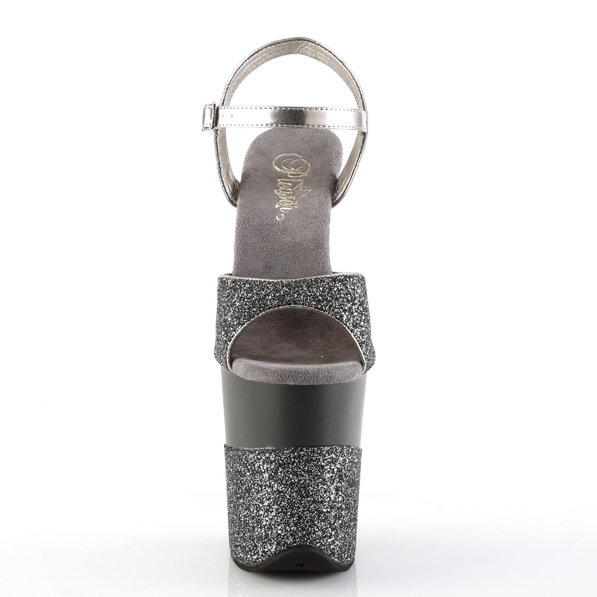 Pleaser Flamingo-809-2G PWG/M - Silver High-Platform Sandals