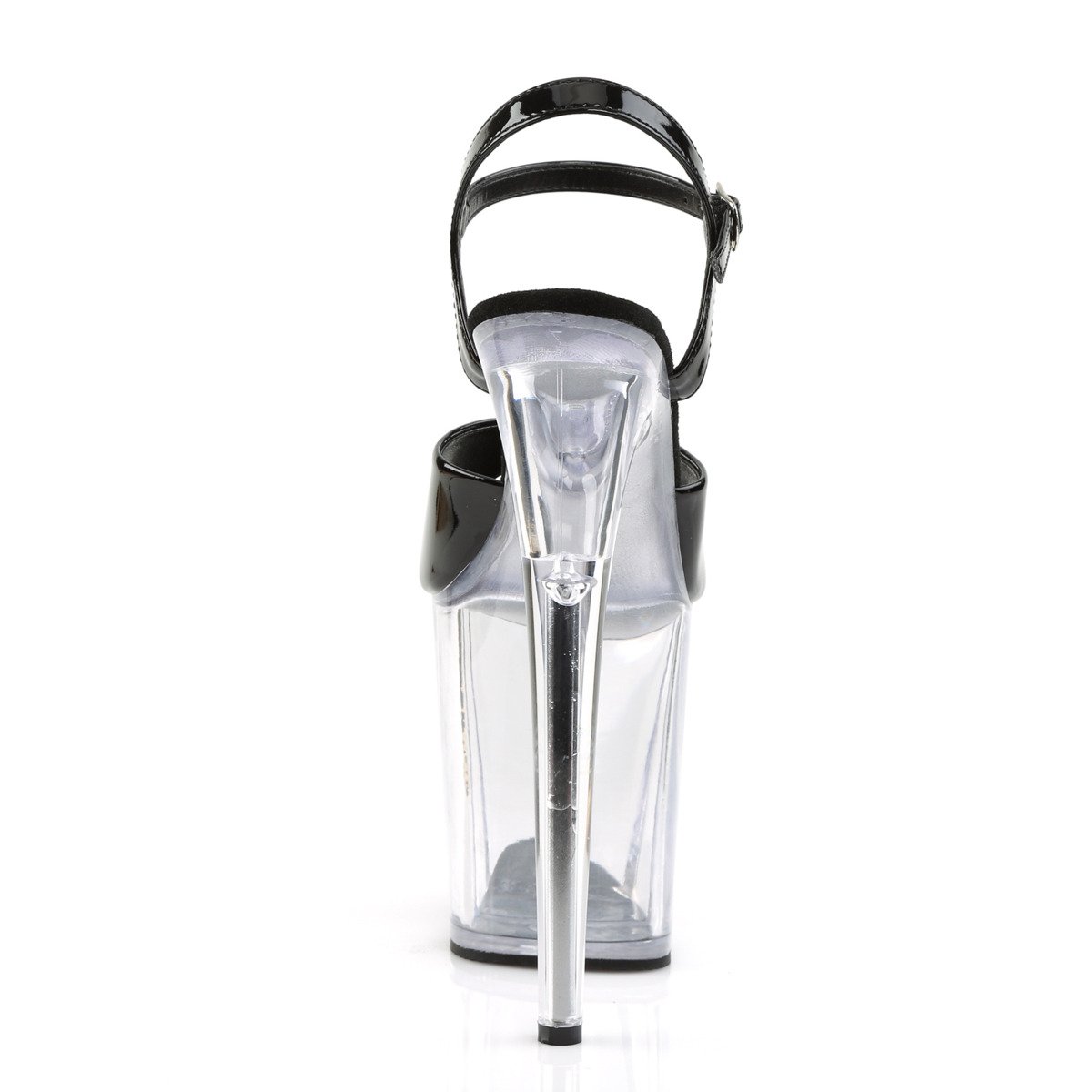 Pleaser Flamingo-809 B/C - Shiny Black High-Platform Sandals