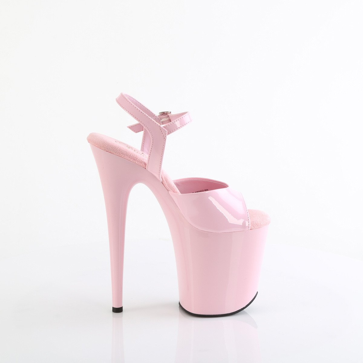 Pleaser Flamingo-809 BP/M - Shiny Pink High-Platform Sandals