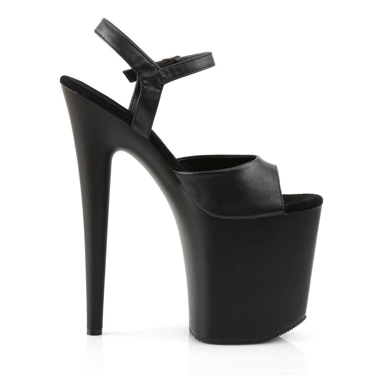 Pleaser Flamingo-809 BPU/M - Black High-Platform Sandals