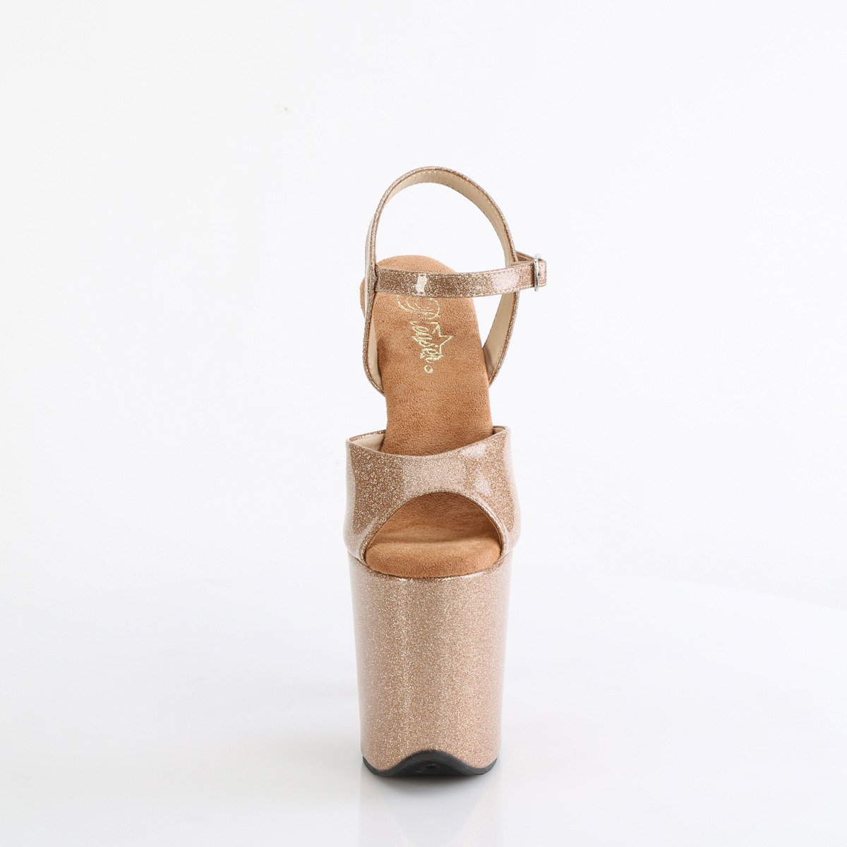 Pleaser Flamingo-809GP GG/M - Shiny Gold High-Platform Sandals