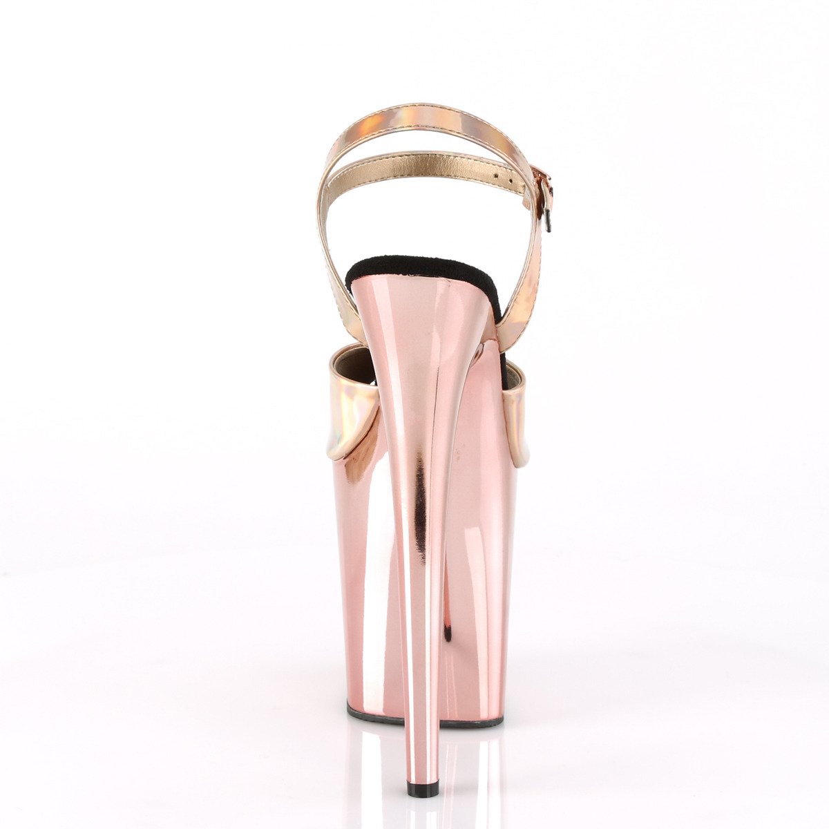 Pleaser Flamingo-809HG ROHG/ROGCH - Shiny Gold High-Platform Sandals