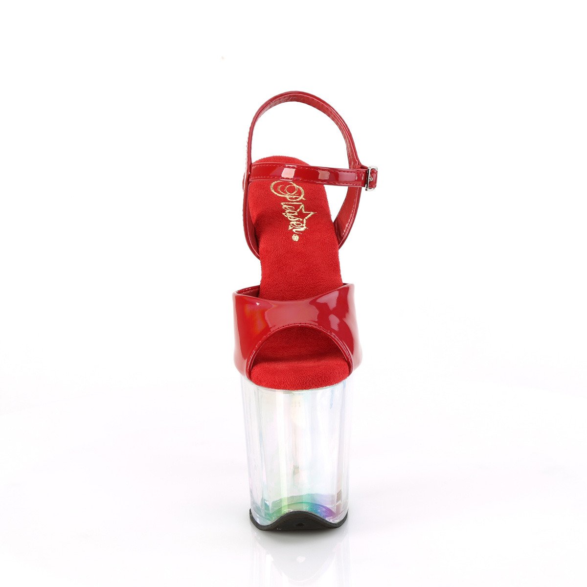 Pleaser Flamingo-809HT RHG/HG - Shiny Red High-Platform Sandals