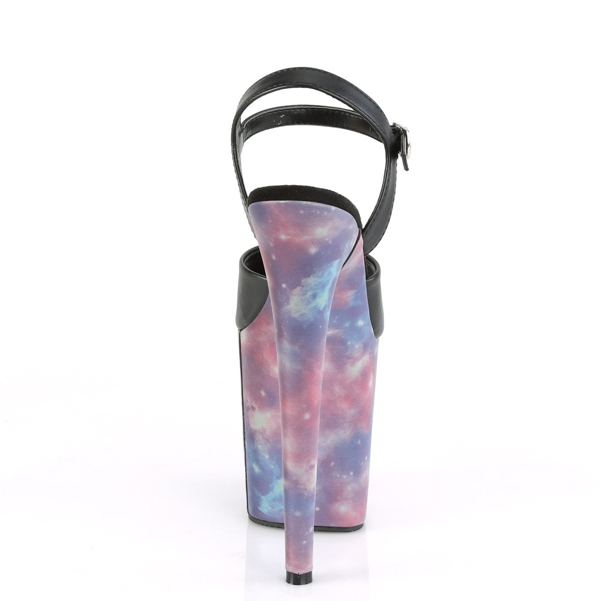 Pleaser Flamingo-809REFL BPU/PPBL - Black High-Platform Sandals