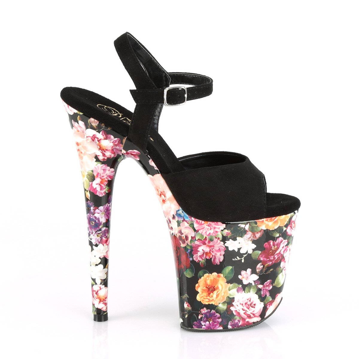Pleaser Flamingo-809WR BFS/FLP - Black High-Platform Sandals