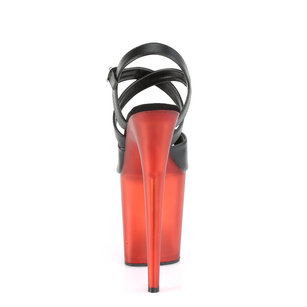 Pleaser Flamingo-822T BPU/R - Black High-Platform Sandals