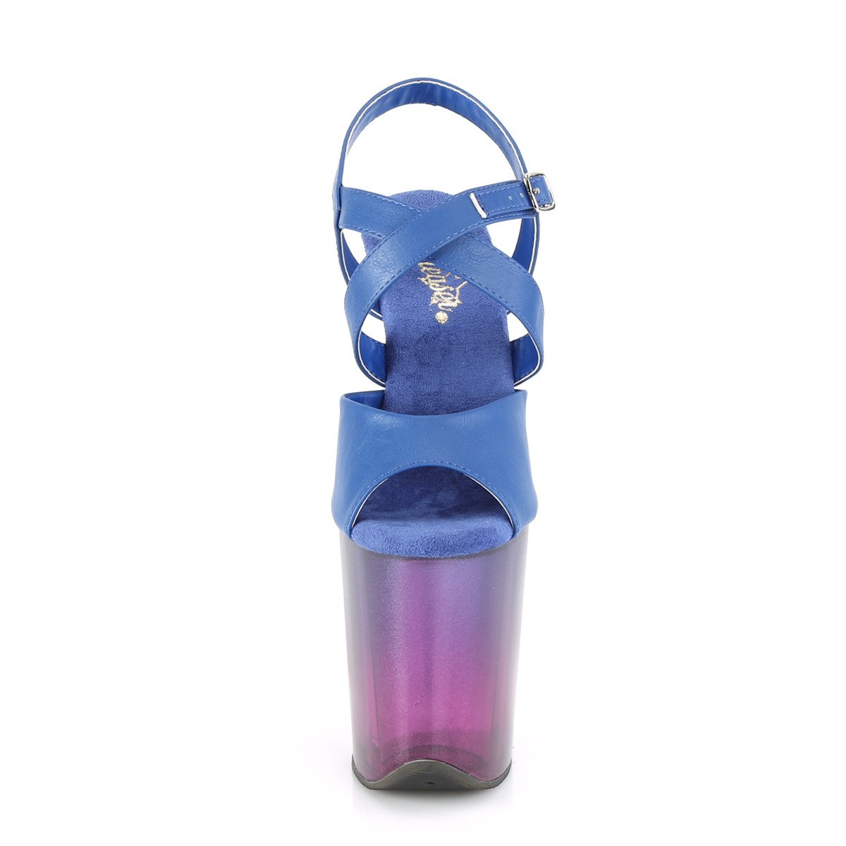 Pleaser Flamingo-822T BLPU/BLU-PP - Blue High-Platform Sandals